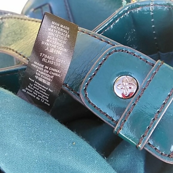 Relic By Fossil Handbag Purse Tote TEAL Green - Picture 4 of 8